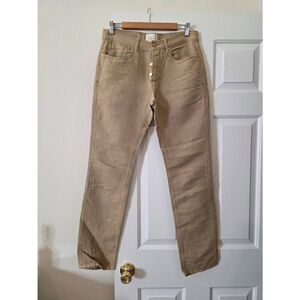 Sid Mashburn Slim Straight Pants, Tan, Canapa blend 32/32